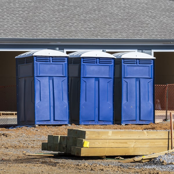 how often are the portable toilets cleaned and serviced during a rental period in Cawker City Kansas